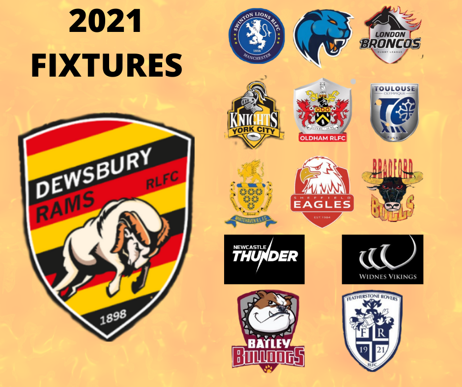 2024 CHAMPIONSHIP FIXTURES RELEASED – Dewsbury Rams RLFC
