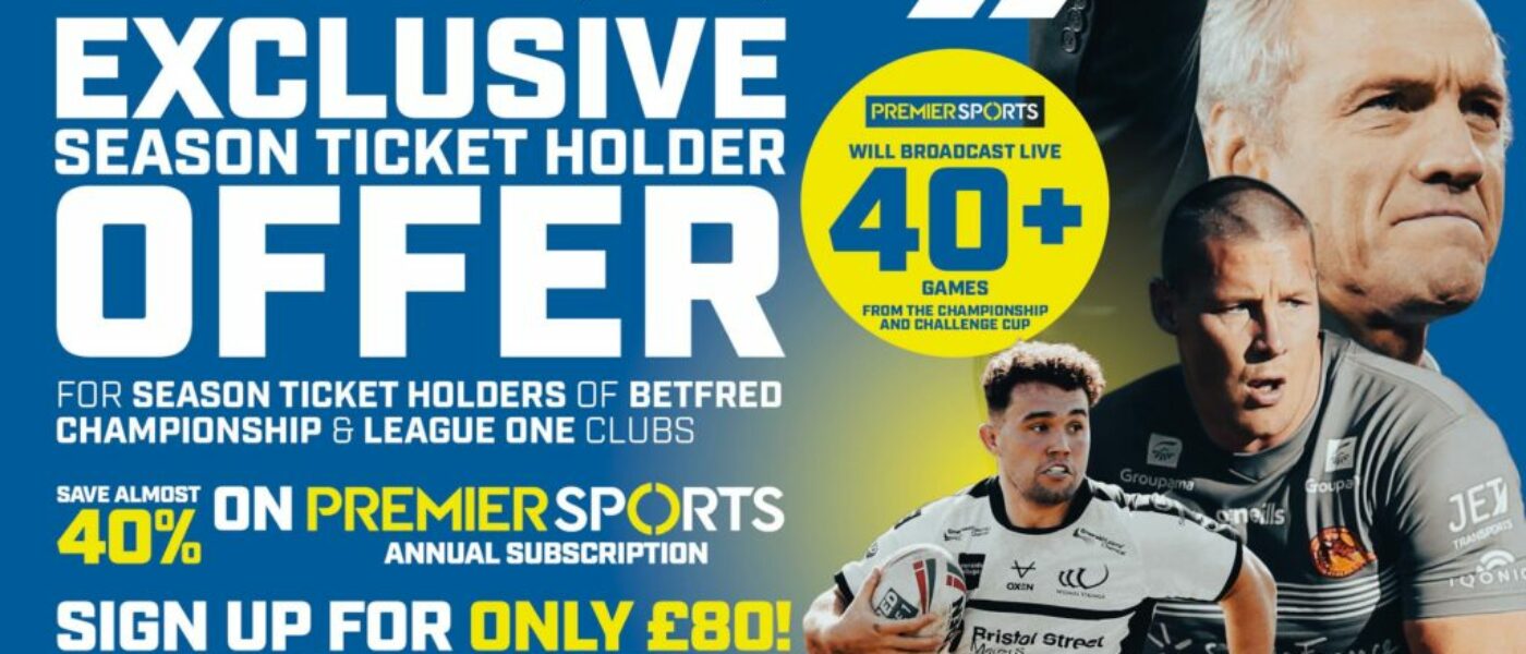 EXCLUSIVE PREMIER SPORTS OFFER FOR SEASON TICKET HOLDERS