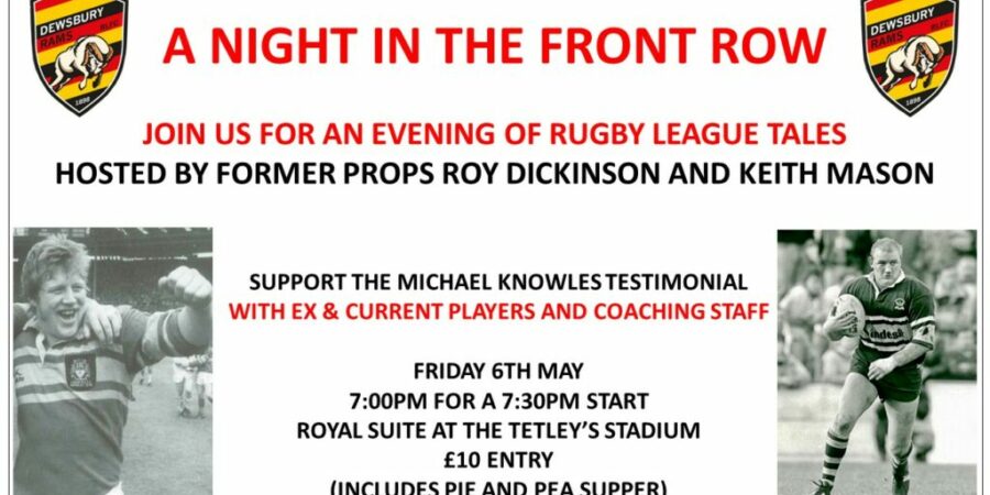 A NIGHT IN THE FRONT ROW – FRIDAY MAY 6