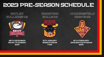 2023 - Pre-Season Schedule