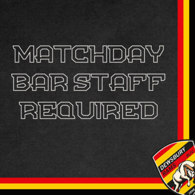 Matchday Bar Staff