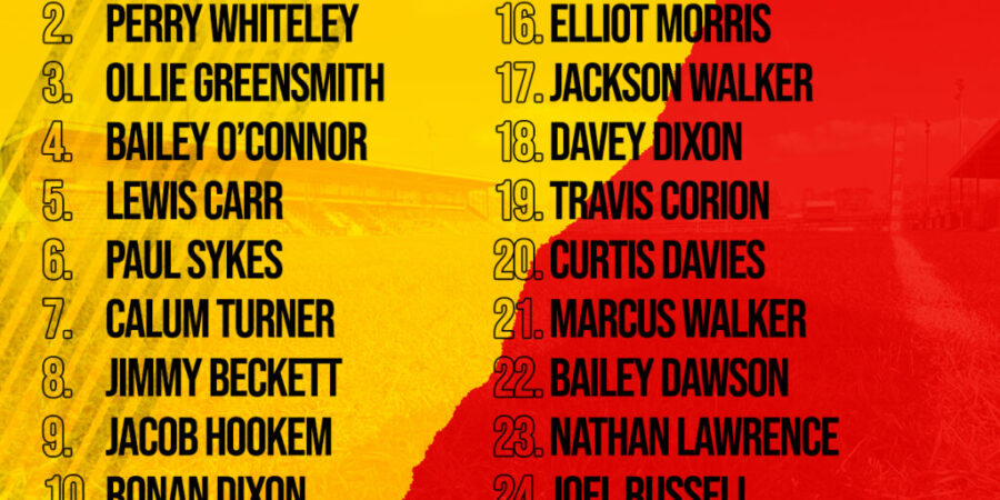 <strong>SQUAD NUMBERS ANNOUNCED</strong>