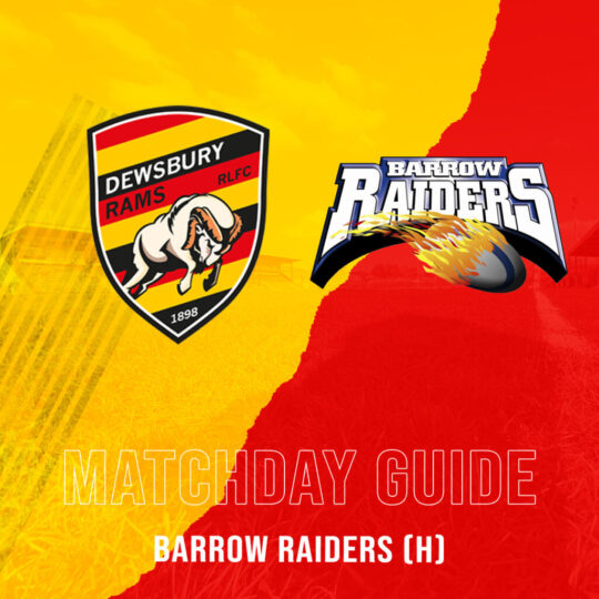 MATCHDAY GUIDE – BARROW RAIDERS (H)
