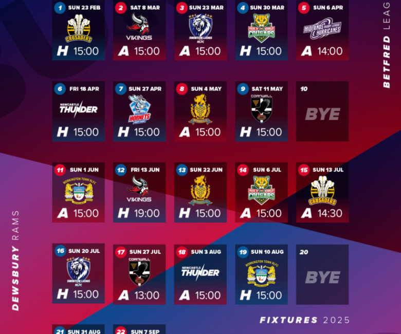 2025 LEAGUE ONE FIXTURES