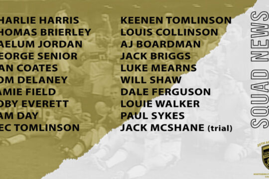 Paul March has selected his 20-man squad for our pre-season friendly against Featherstone