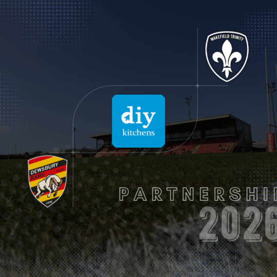 D I Y Kitchens joins as 2026 sponsor & new partnership with Wakefield Trinity!
